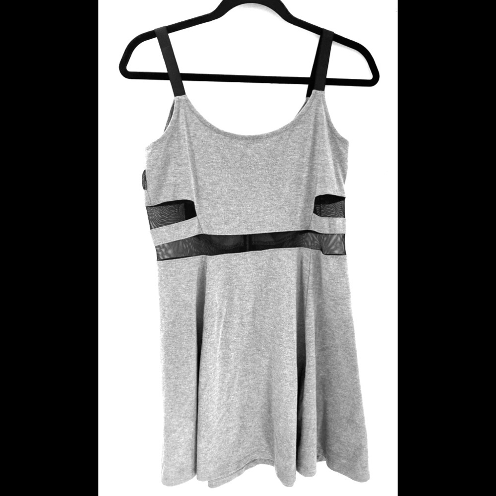 H&M Gray Cut Out Mini Dress